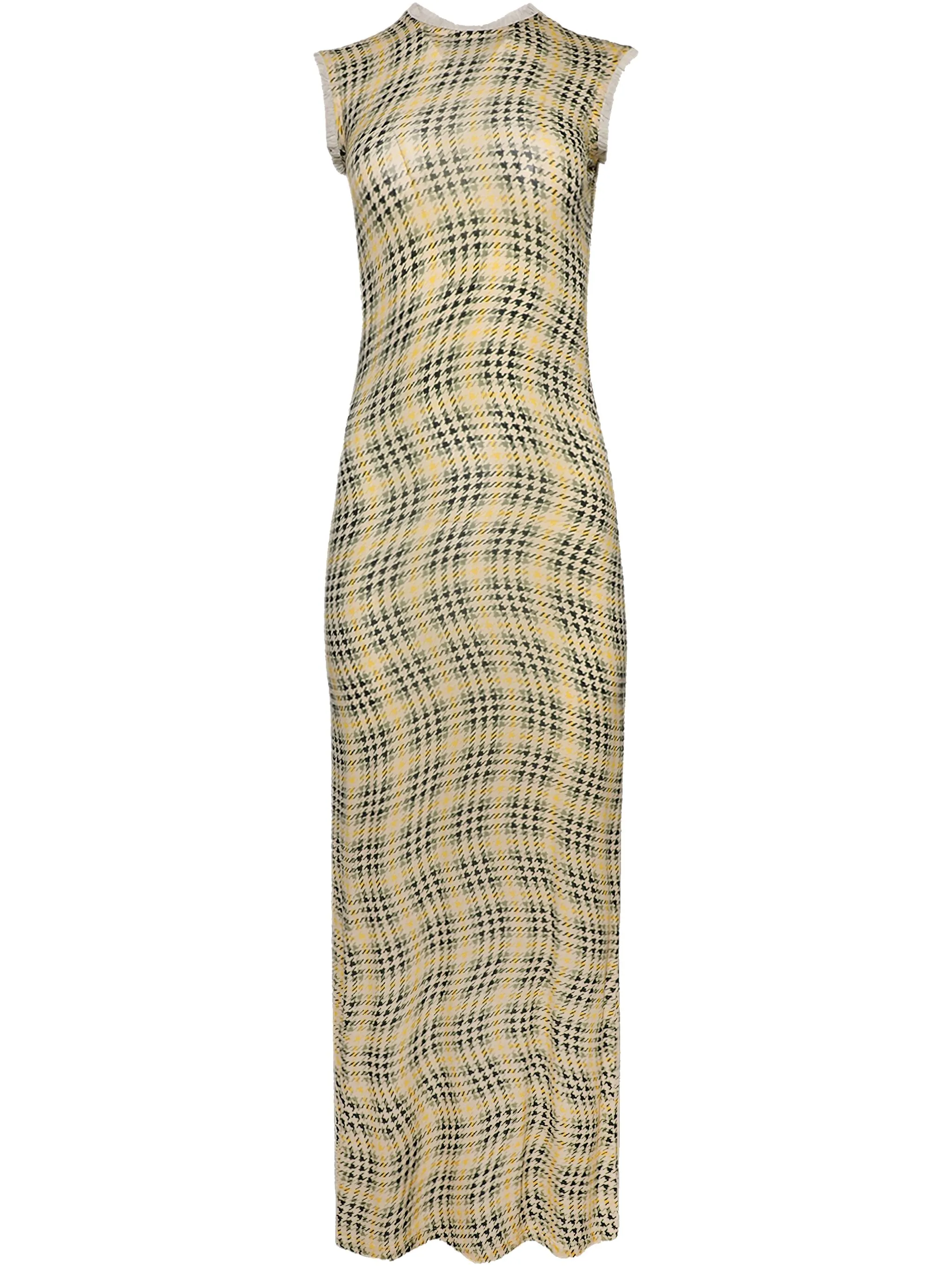 

Платье макси в клетку тартан Rabanne, нейтральный