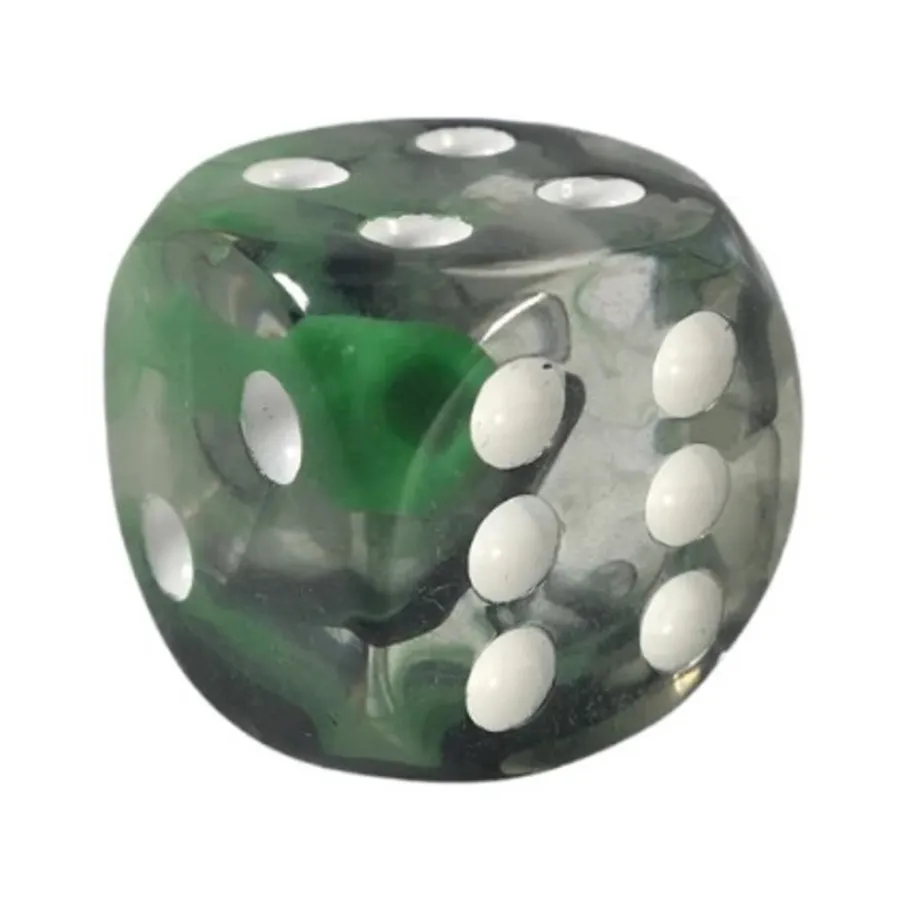 

d6 18 мм Темный лес с белым (12), Game Dice - Diffusion (Role 4 Initiative)