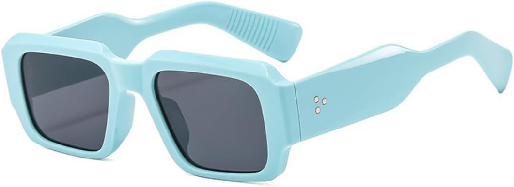 

Солнцезащитные очки с защитой от УФ-излучения UV400 | Толстая оправа с заклепками | Линзы конфетных цветов | Для женщин и мужчин | Для занятий спортом на открытом воздухе и вождения DSVIGF, 04