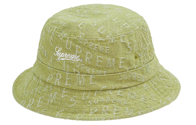 

Supreme Кроссовки Warp Jacquard Logos Denim Crusher Black, Avocado Green
