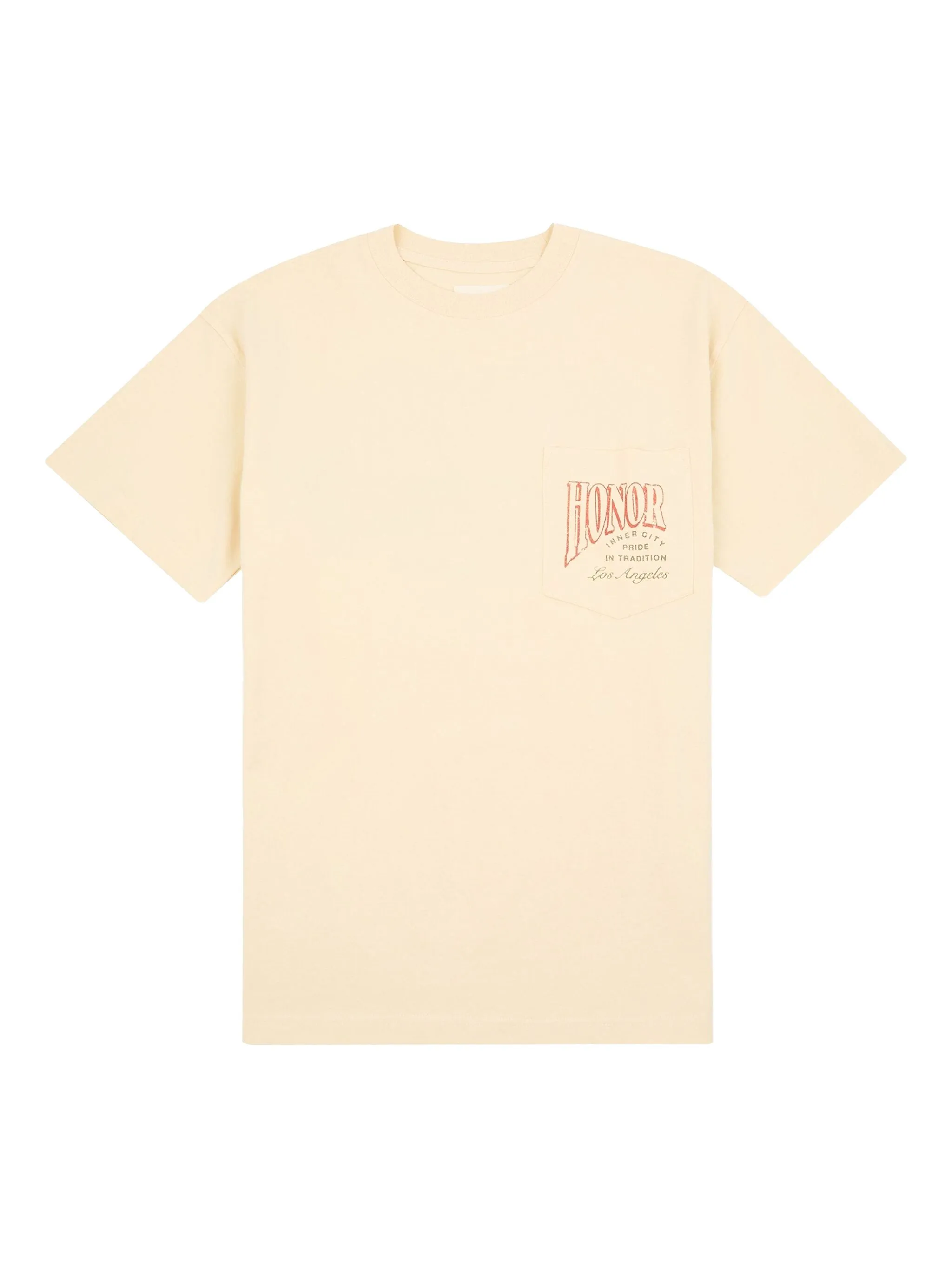 

Футболка Cigar Label с карманом Honor The Gift, кремовый