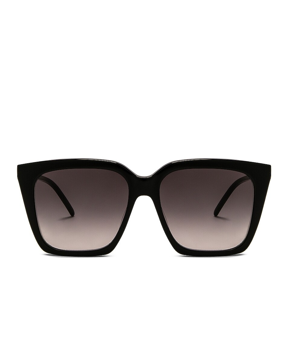 

Солнцезащитные очки Saint Laurent Large Square, черный