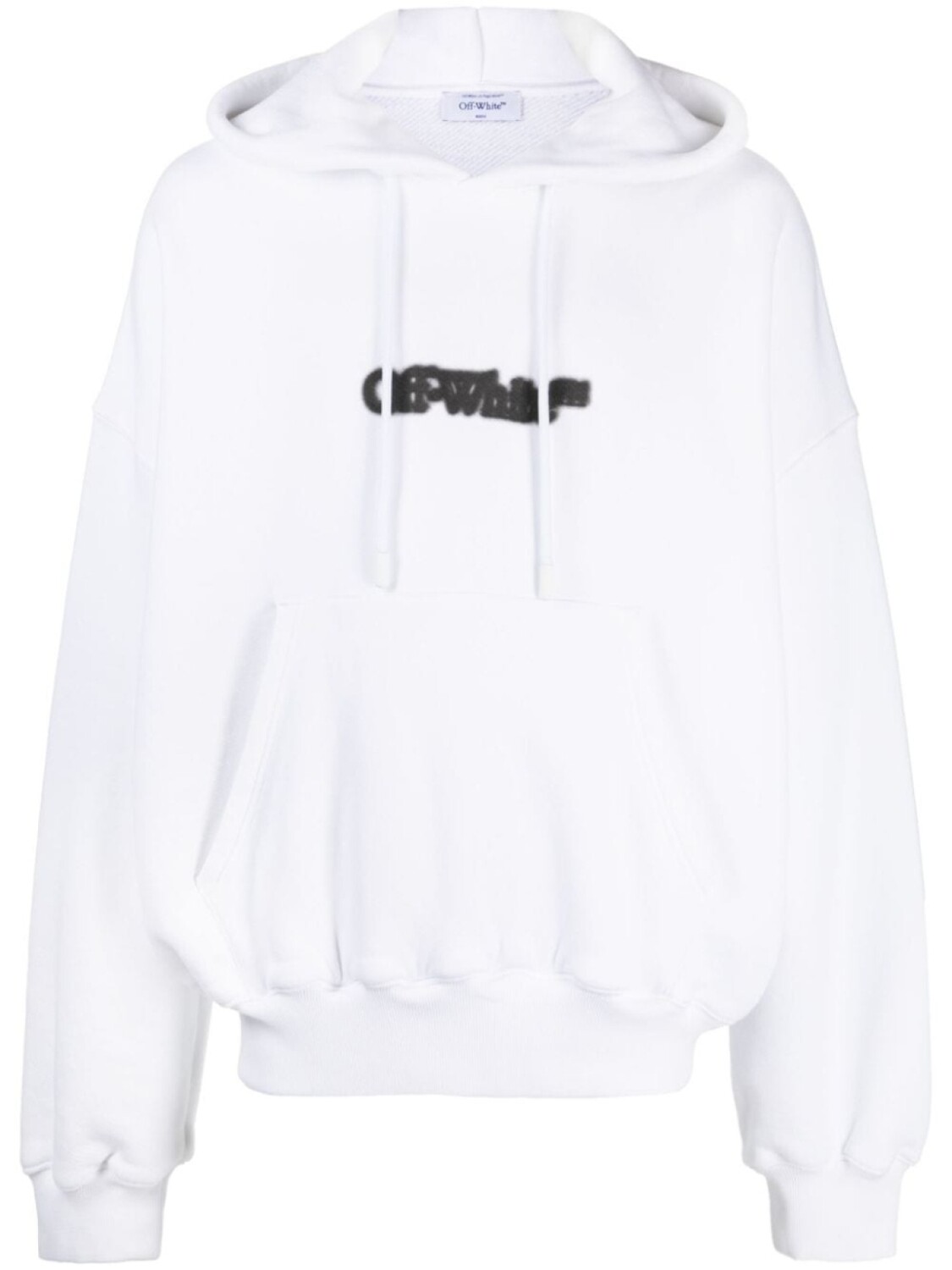 

Off-White худи с кулиской и логотипом, белый