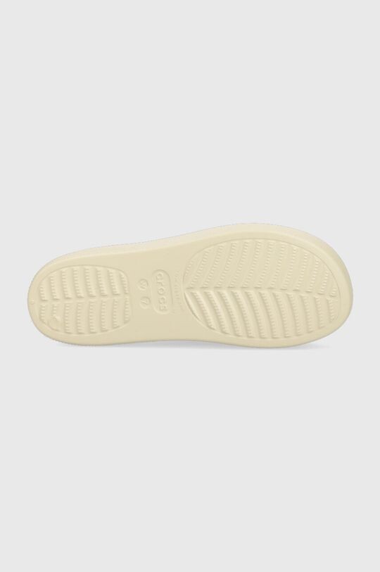 Классические шлепанцы на платформе Crocs, бежевый — фото 4