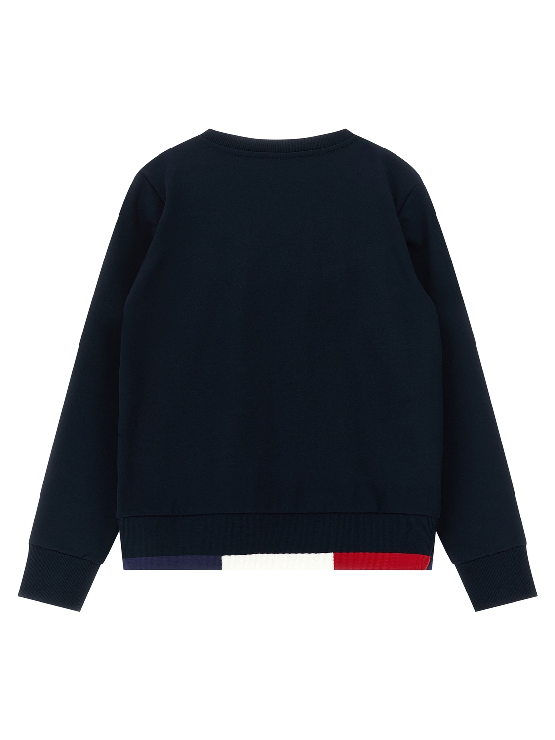 Свитшот с триколорной отделкой по краю + джоггеры Moncler Enfant, синий — фото 2