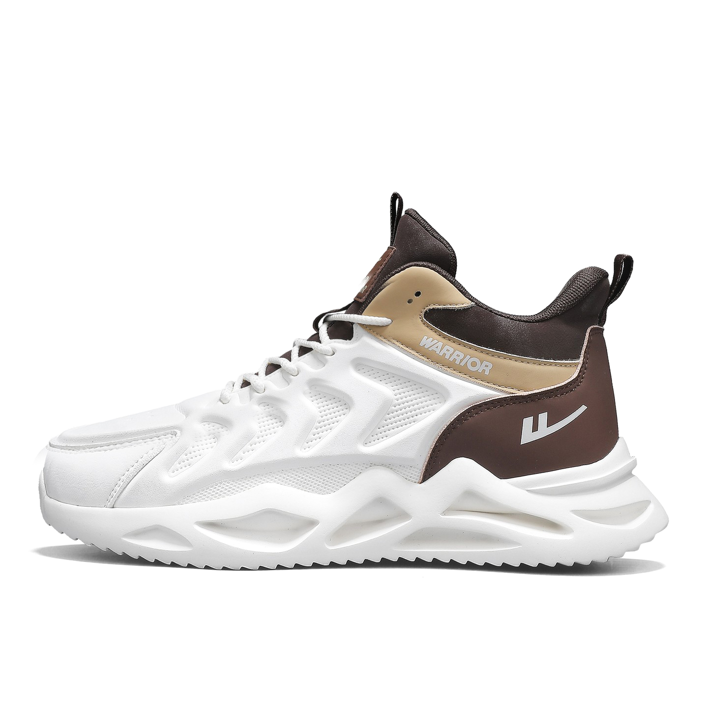 

Высокие повседневные кроссовки для мужчин с амортизацией и износостойкостью WARRIOR, бежевый хаки коричневый