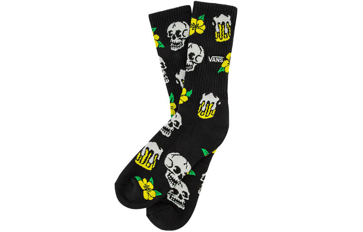 

Носки унисекс до середины икры Vans, цвет 1 double (black)