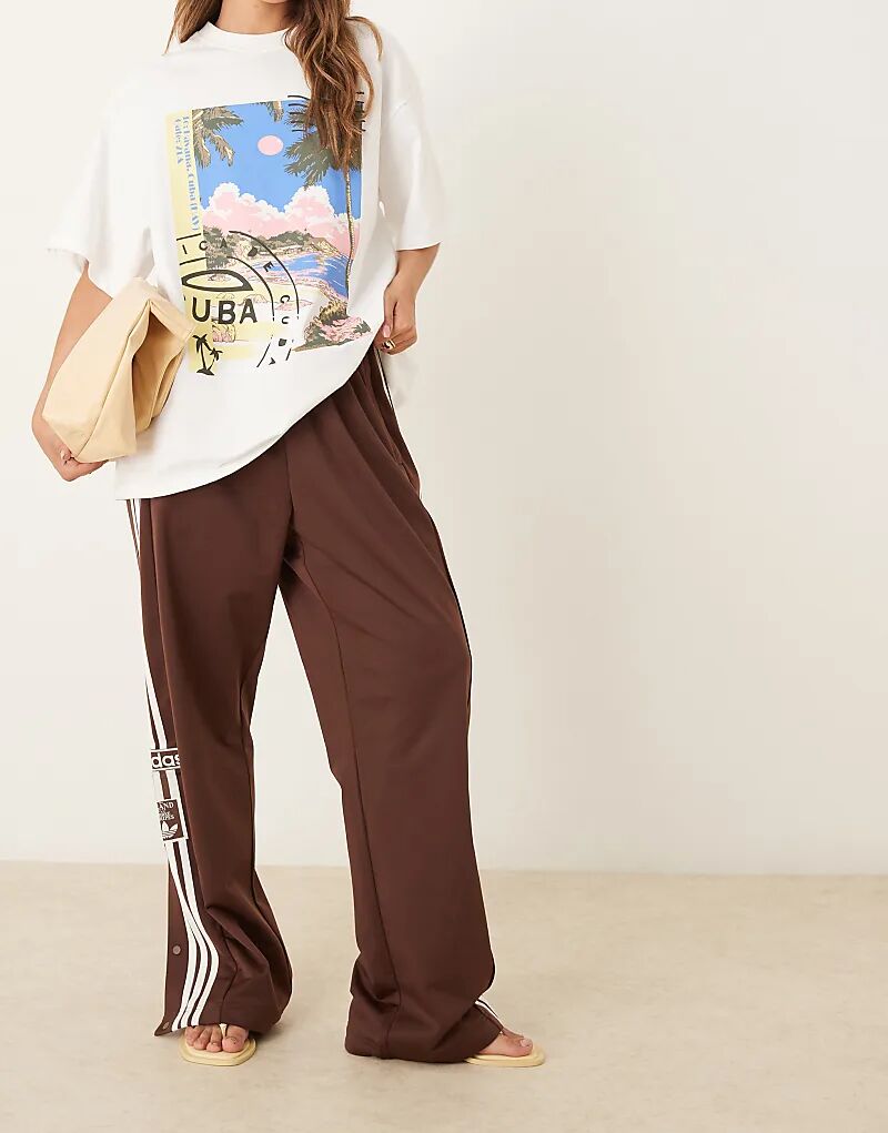 Спортивные брюки adidas Originals Adibreak коричневого цвета — фото 3