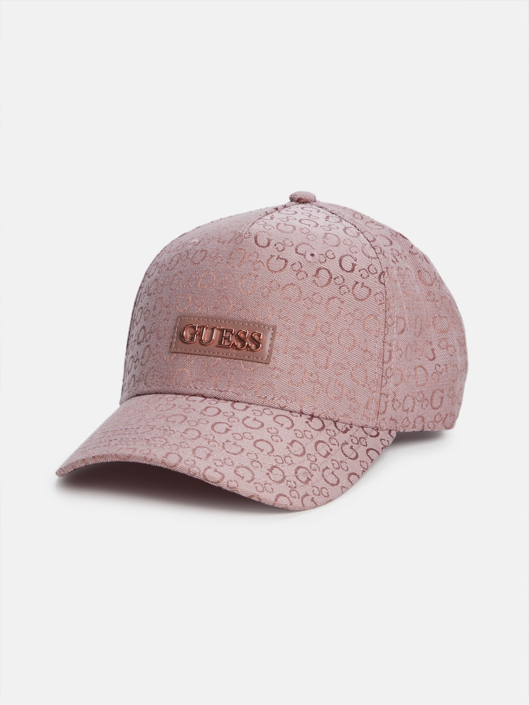 

Бейсболка с жаккардовым логотипом Guess Factory, розовый