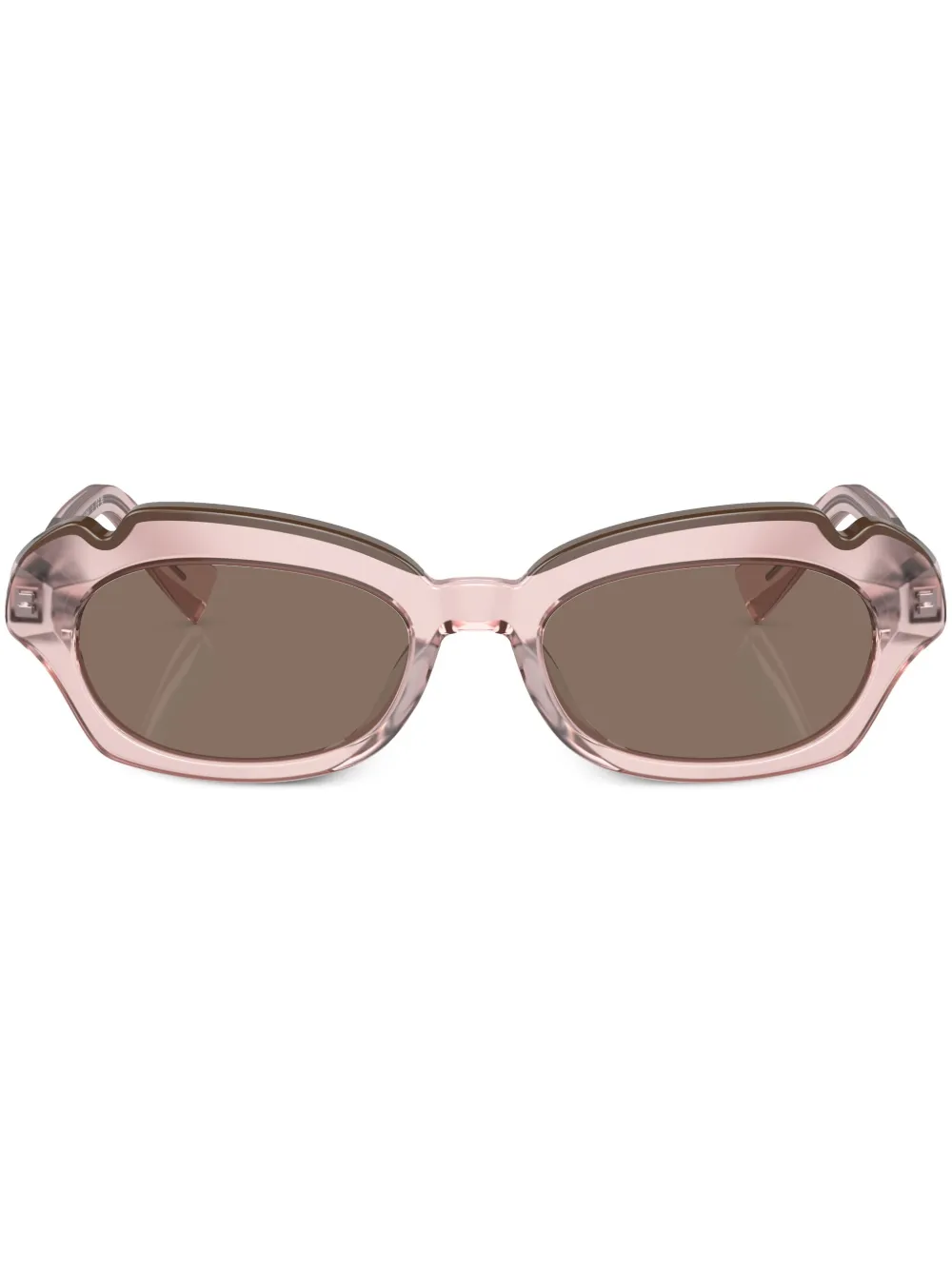 

Солнцезащитные очки в прозрачной оправе Alain Mikli, розовый