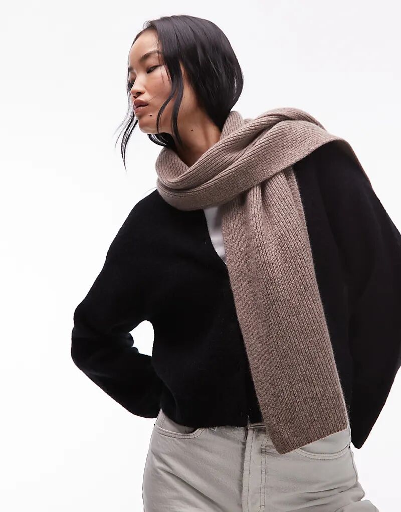 

& Other Stories — комбинируйте и сочетайте шарф из высококачественной шерсти в средне-бежевом цвете