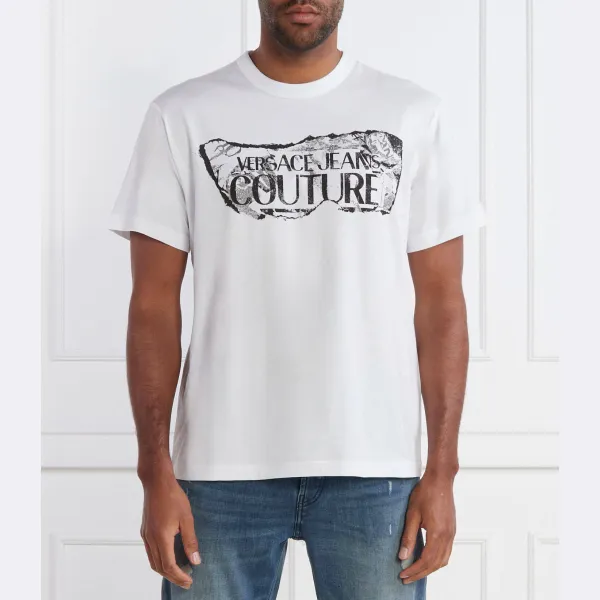

Футболка стандартного кроя Versace, белый