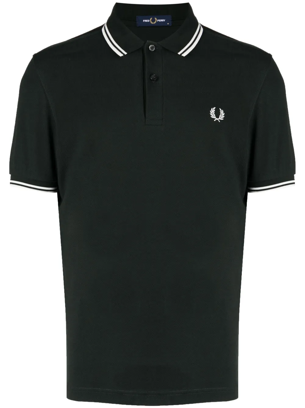 

Рубашка поло с контрастной отделкой Fred Perry, зеленый