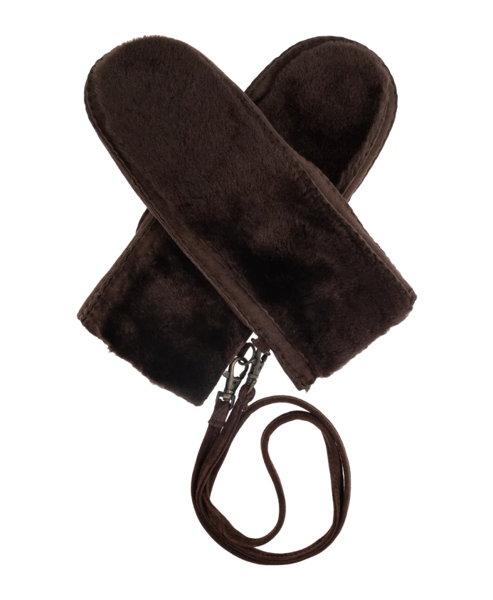 

Перчатки с мехом Ugg, коричневый