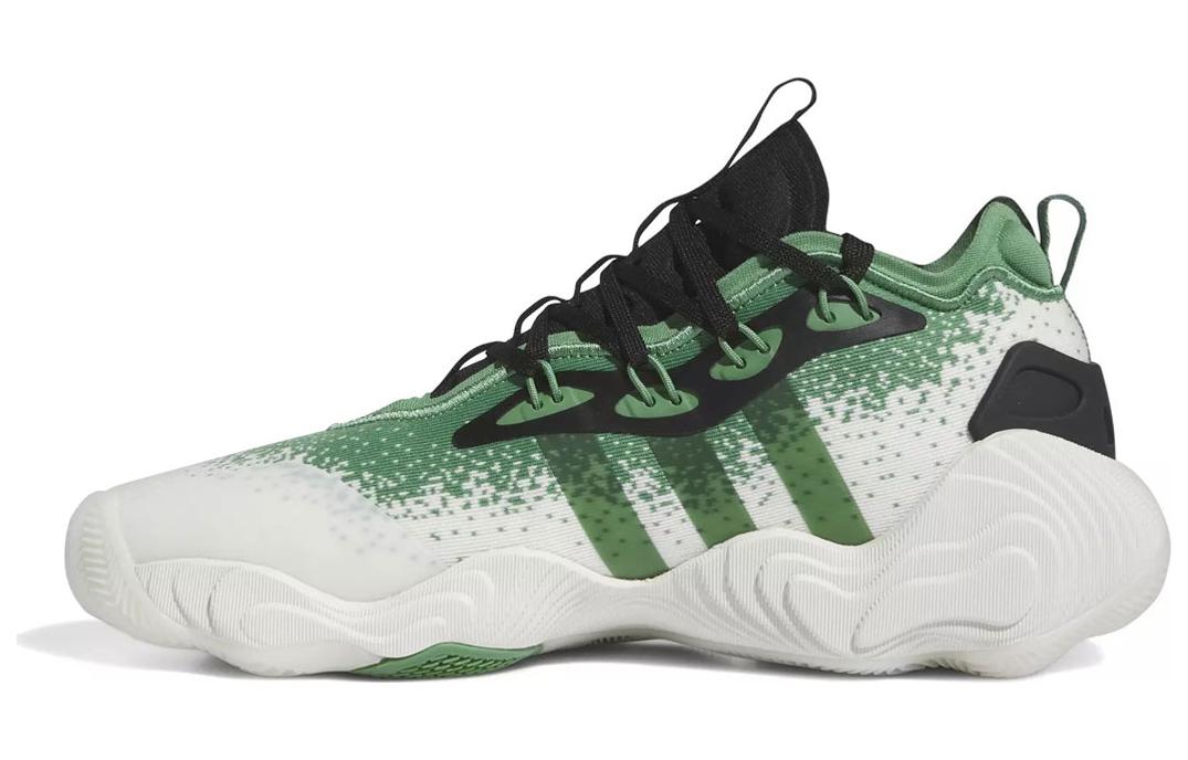 

Кроссовки adidas Trae Young 3 Off White Preloved Green Black, зеленый