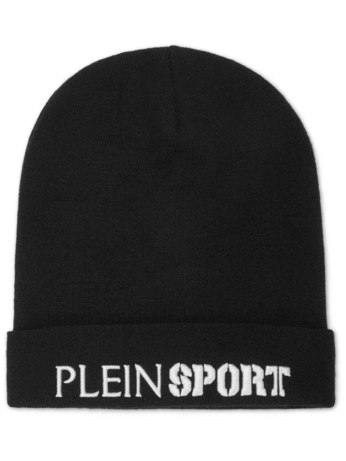 

Шапка-бини с вышитым логотипом Plein Sport, черный