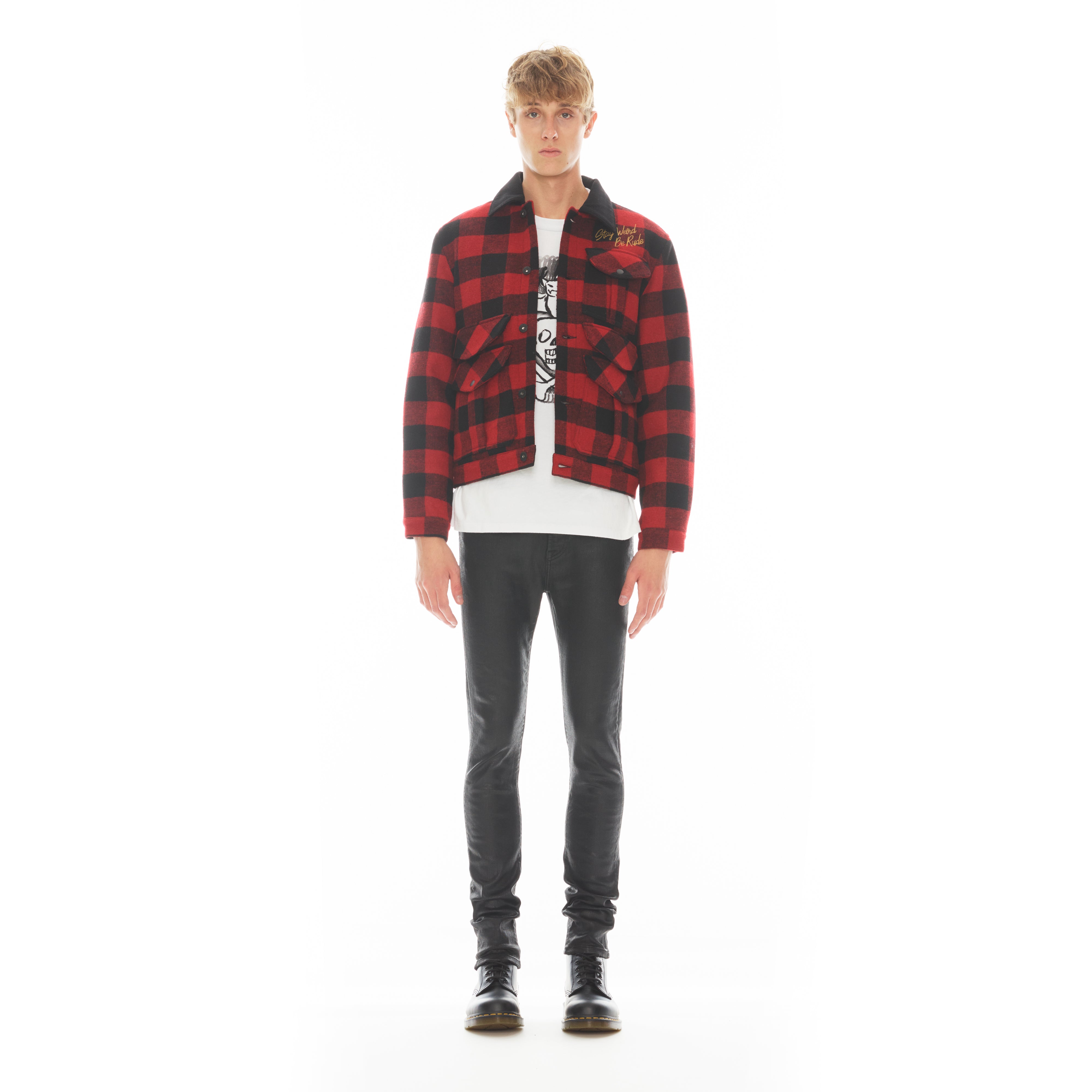 

Куртка Lucky Bastard Hunting из буйволовой кожи Cult of Individuality, красный