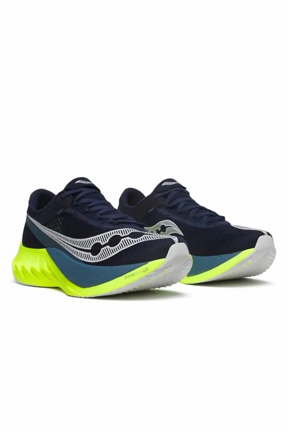 SAUCONY Мужские кроссовки Endorphin Pro 4, темно-синие с лимонным оттенком — фото 2