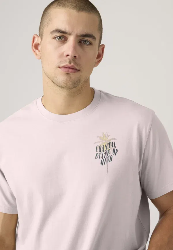 Футболка Levi'S Relaxed fit print, кристально-розовый — фото 4