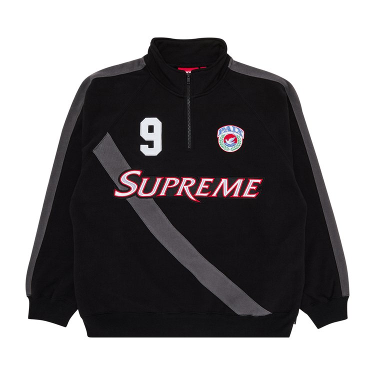 

Толстовка Supreme Equipé Half Zip Sweatshirt, черный