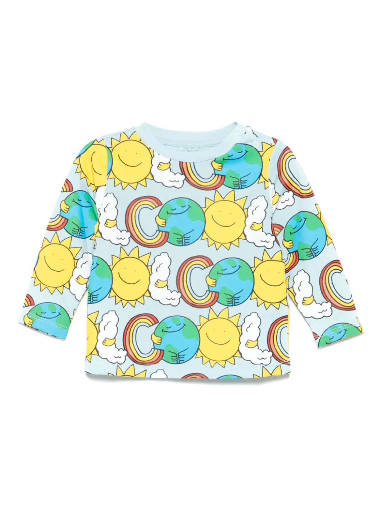 

Толстовка с принтом солнца Stella McCartney Kids, синий