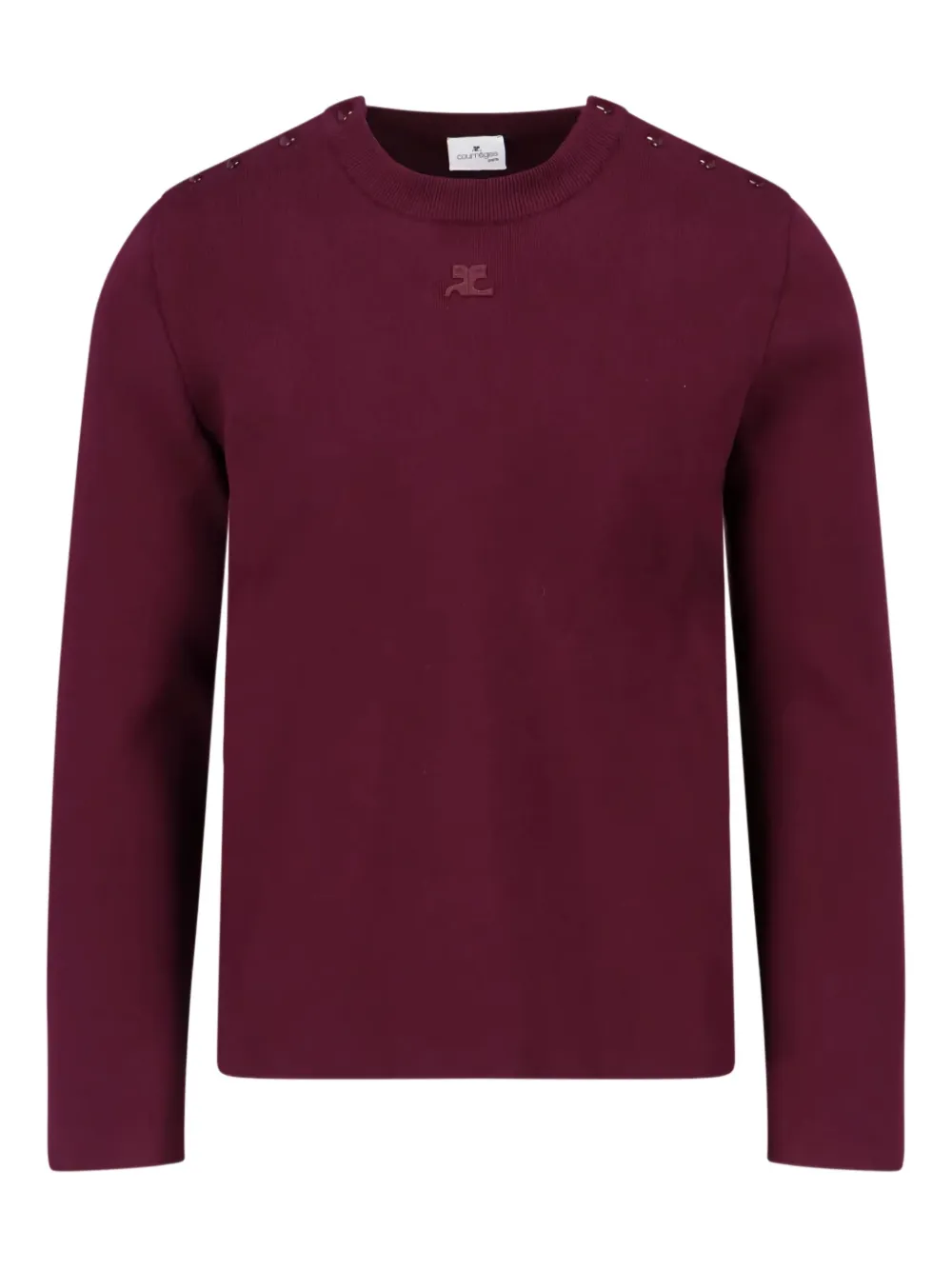 

Вязаный свитер на кнопках Courrèges, красный