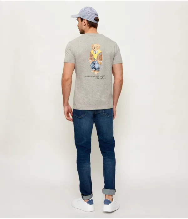 Футболка custom slim fit Polo Ralph Lauren, серый — фото 2