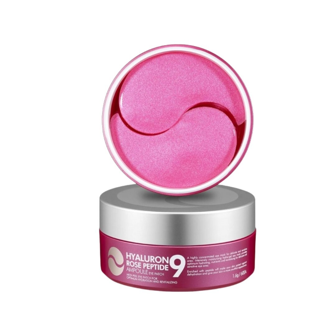 

Medi-Peel, Hyaluron Rose Peptide 9 Ampoule Eye Patch, Патчи для глаз, 60 шт