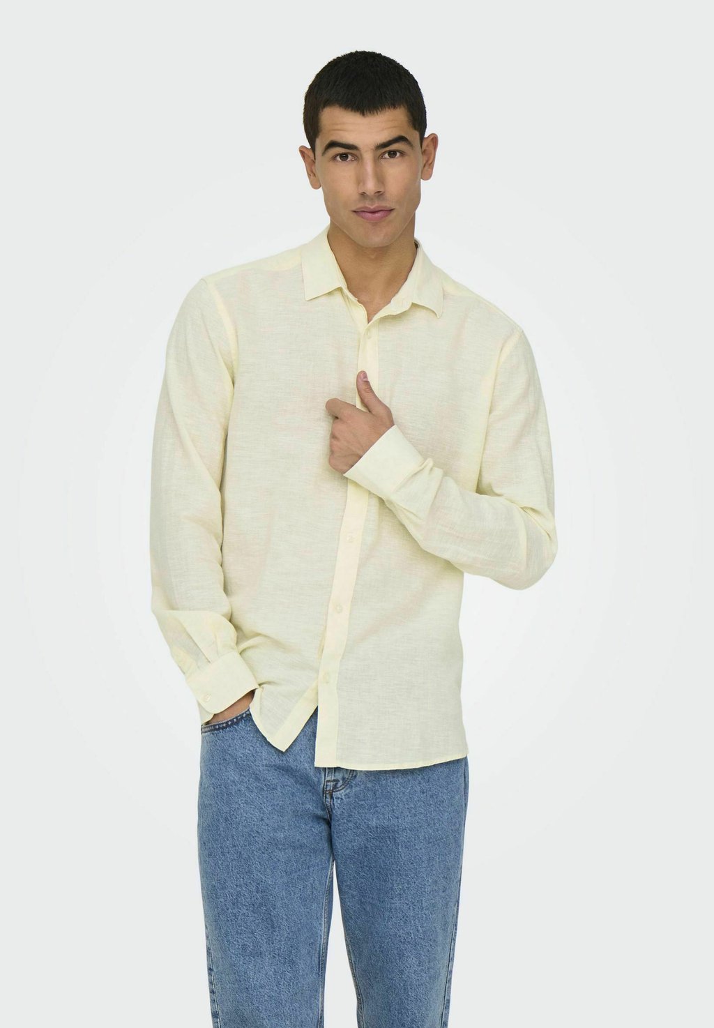 

Рубашка ONSCAIDEN SOLID Only & Sons, желтый