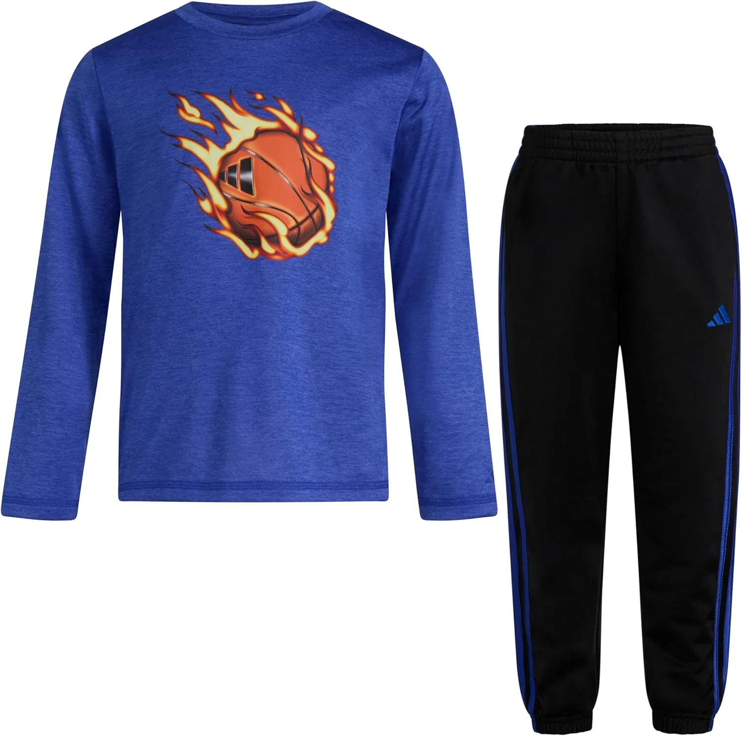 Детский спортивный комплект из футболки и джоггеров adidas, 2 предмета, Semi Lucid Blue Heather