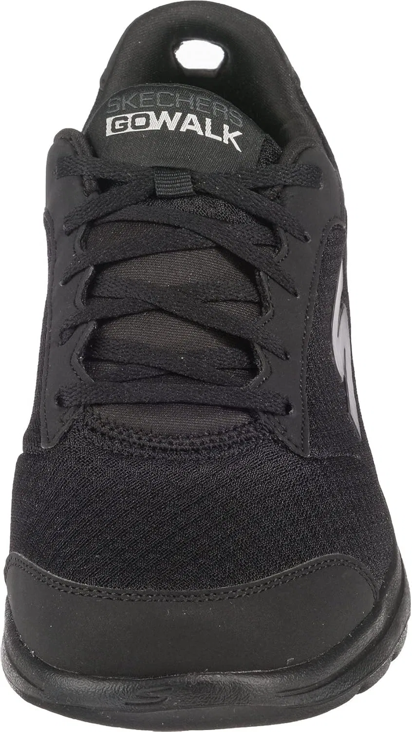 Мужские кроссовки SKECHERS Go Walk 5 Qualify, Black Textile Synthetic Black Trim — фото 4