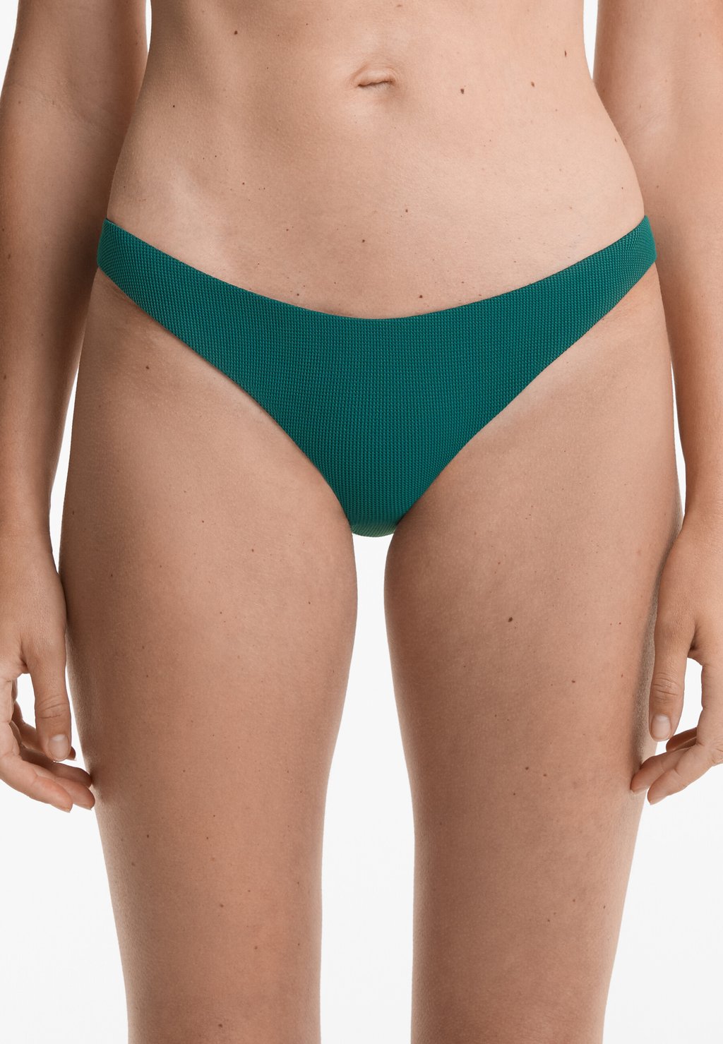 

Плавки бикини MEDIUM-COVERAGE U-CUT PIQUÉ OYSHO, зеленый