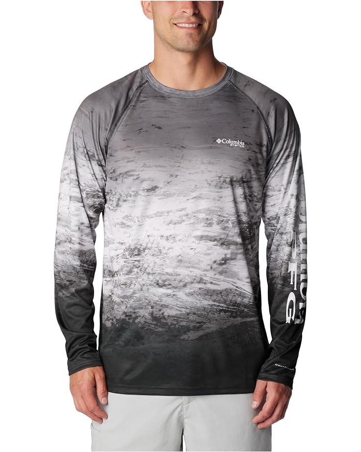 

Рубашка Columbia Super Terminal Tackle Long Sleeve, цвет Black/Americana/Deepsea Fade