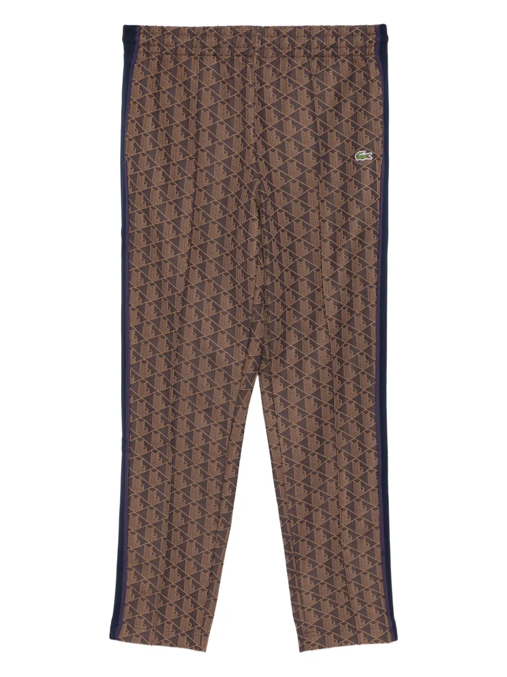 

Брюки с нашивкой-логотипом Lacoste, коричневый