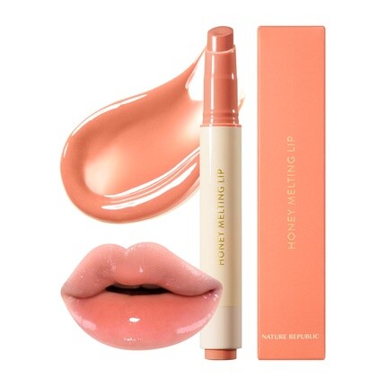 

Honey Melting Помада 01 Абрикосовое увлажняющее желе Nature Republic