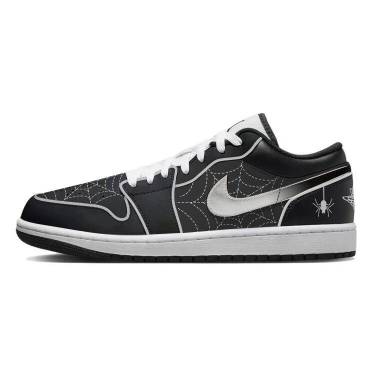 

Кроссовки Air Jordan 1 Vintage Basketball Shoes Men Low-top White/black, черный