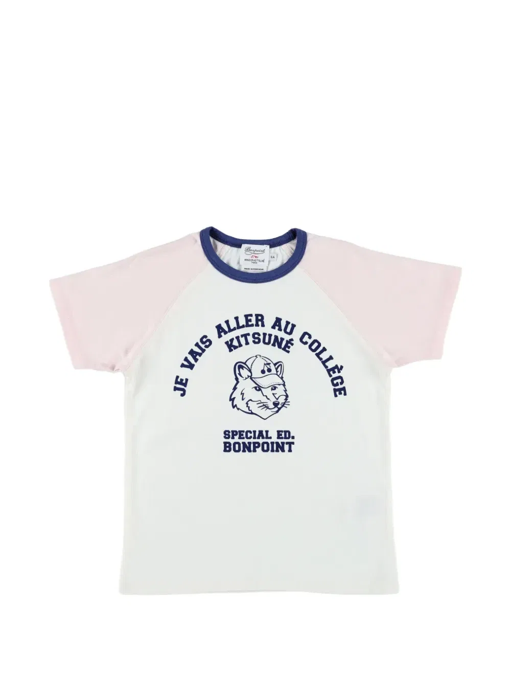 Футболка X Bonpoint Lulu с рукавами реглан Maison Kitsuné Kids, белый