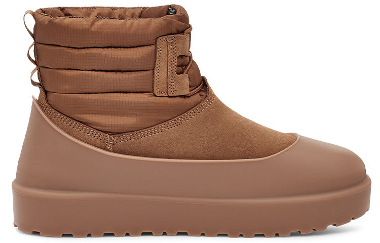 Классические мини-сапоги UGG на шнуровке, цвет «каштановый» — фото 3