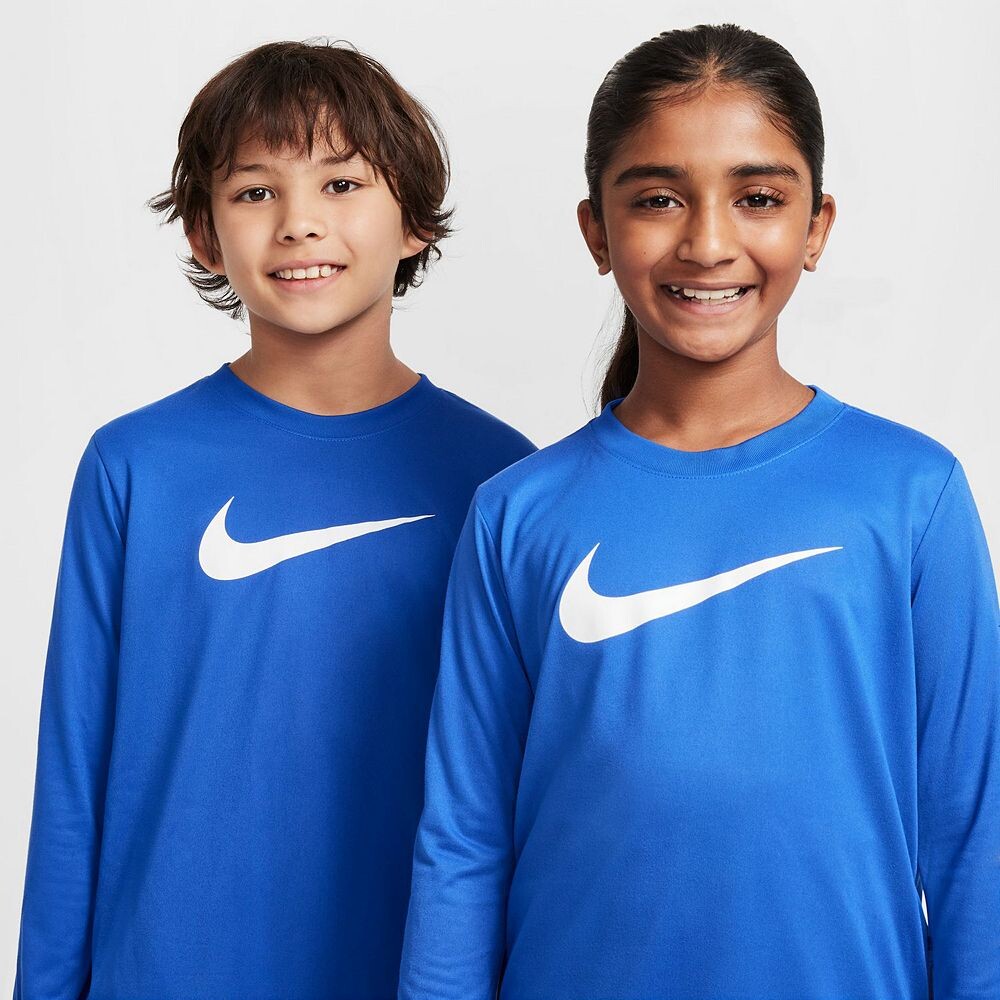 Детская футболка Nike Dri-FIT с длинными рукавами, белый — фото 4