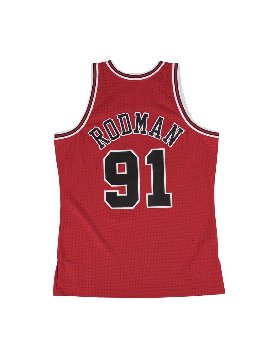 

Джерси Mitchell & Ness Chicago Bulls Road 1997-98 Dennis Rodman, красный