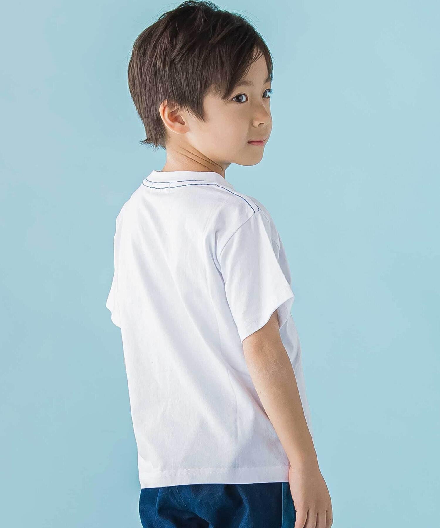 Футболка с коротким рукавом и клетчатым логотипом (95–150 см) BeBe Petits Pois Vert, White — фото 4