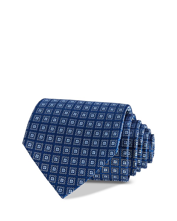 

Классический галстук с геометрическим узором - эксклюзивная модель The Men's Store at Bloomingdale's, синий