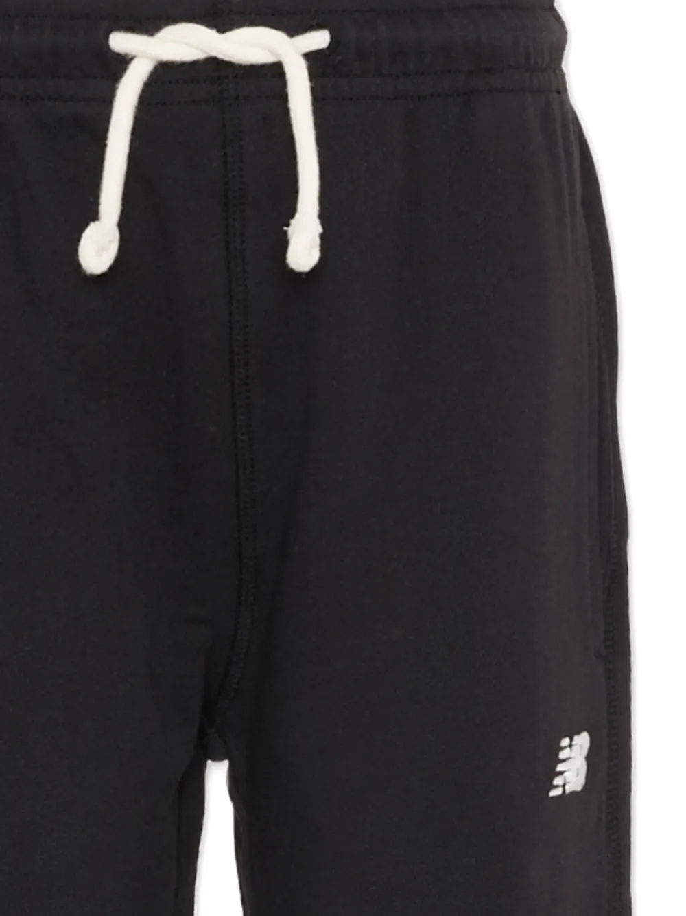 Спортивные брюки с логотипом и кулиской New Balance Kids, черный — фото 4