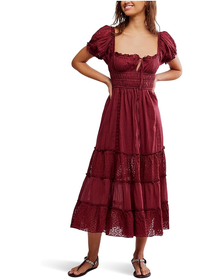 

Платье Free People Falling Sun Midi Dress, цвет Syrah