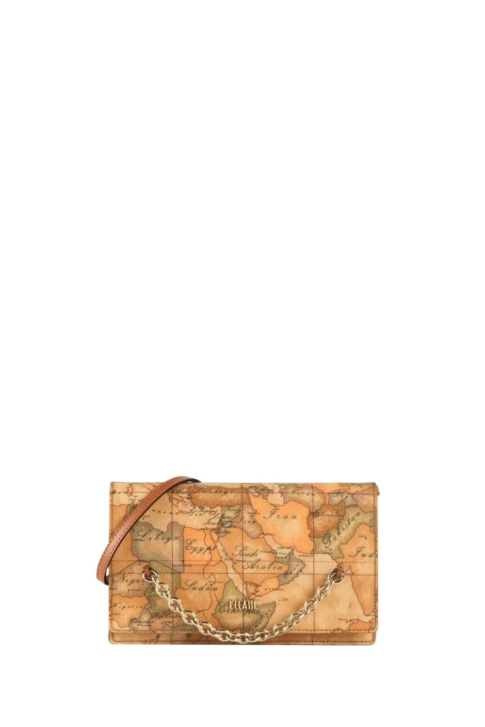 

Женский клатч geo classic с клапаном из натурального материала Alviero Martini