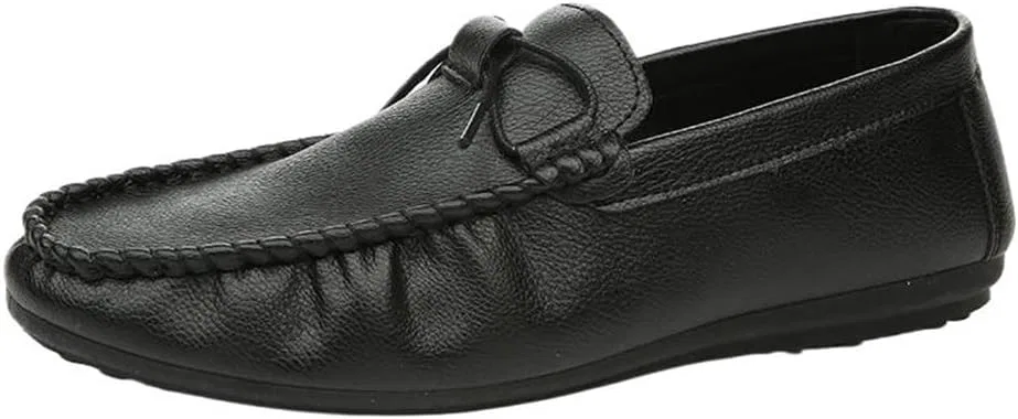 Лоферы мужские кожаные повседневные, Black DHFIRUFSHLO