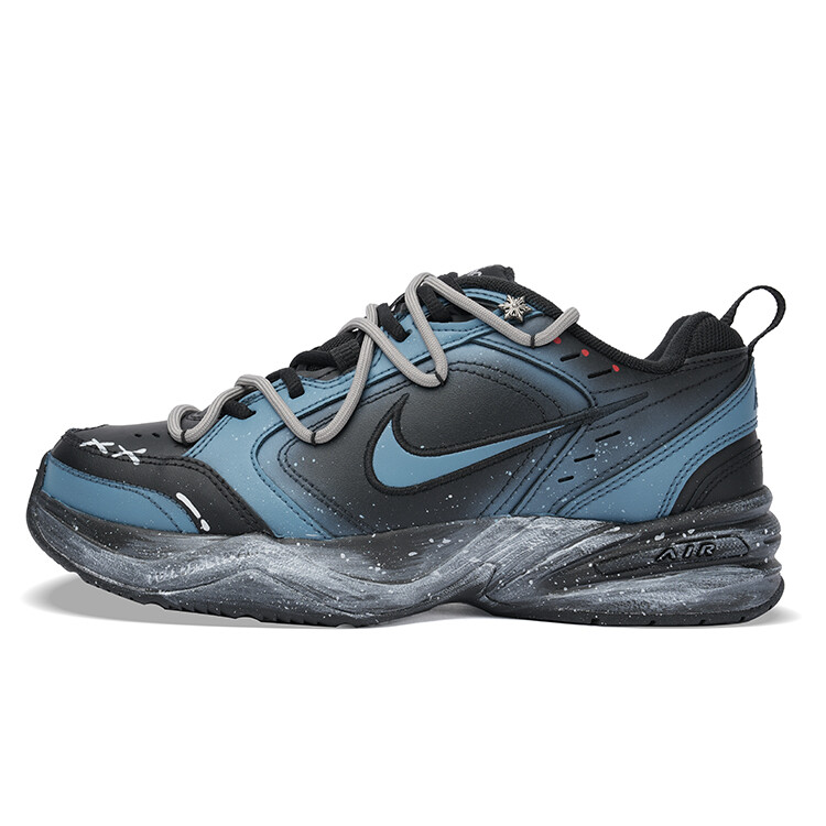 

Кроссовки Nike Air Monarch 4 Chunky Sneakers Unisex Low-top Black/Blue, черный/синий