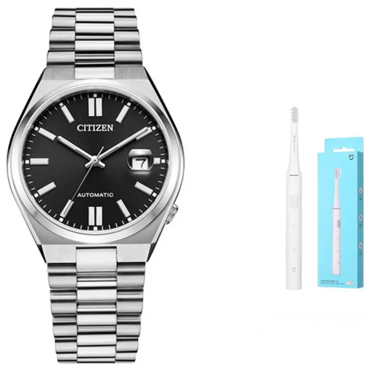 

CITIZEN Часы Mechanical Movement Stainless Steel Strap Watch Men's Watch Black Dial