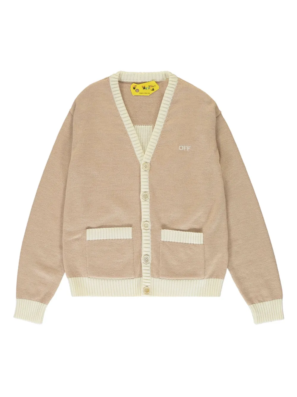 

Кардиган Arrow OFF-WHITE KIDS, нейтральный