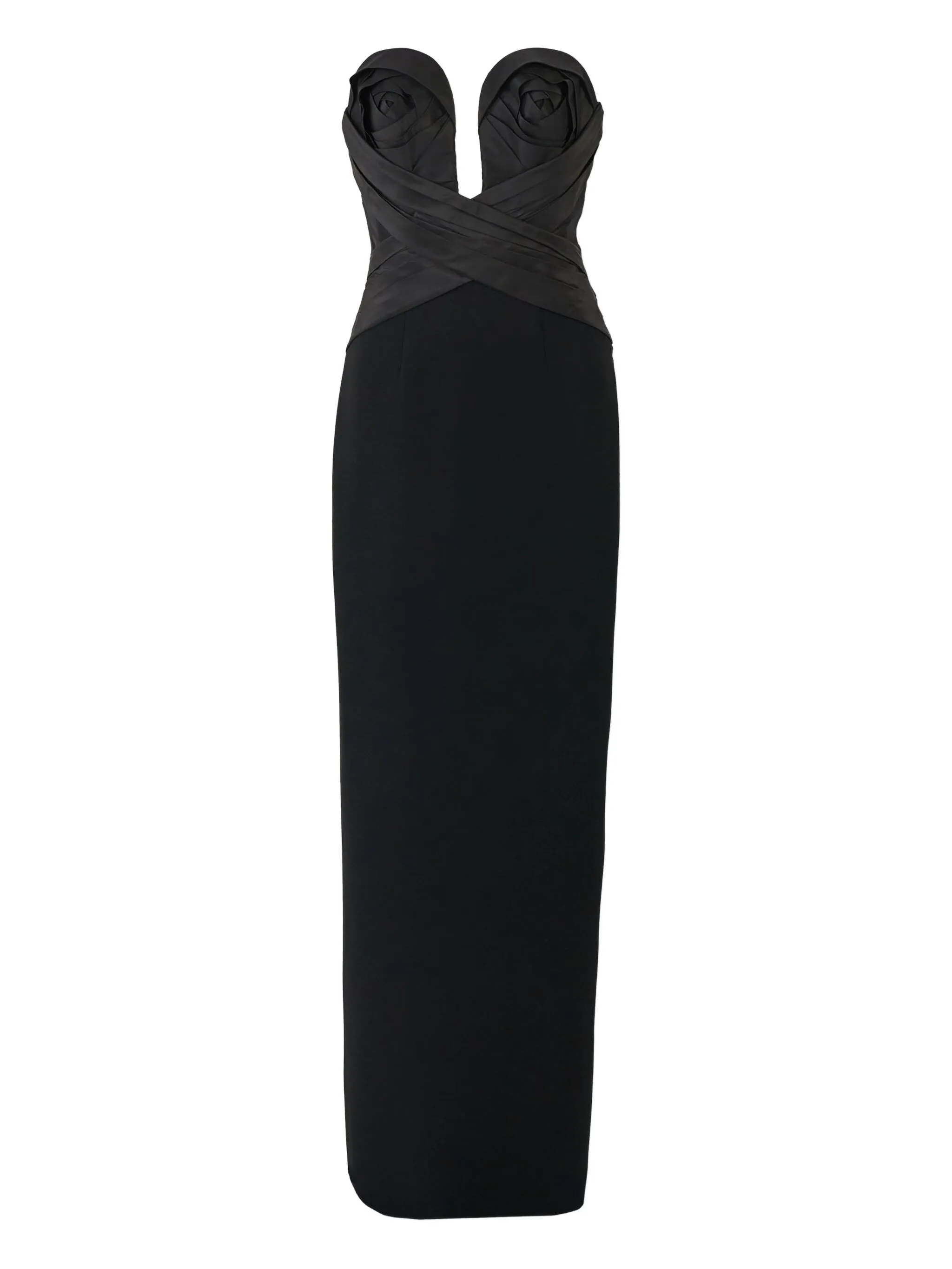 

Вечернее платье с U-образным вырезом Carolina Herrera, черный